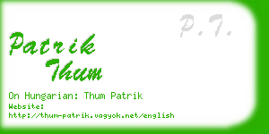 patrik thum business card